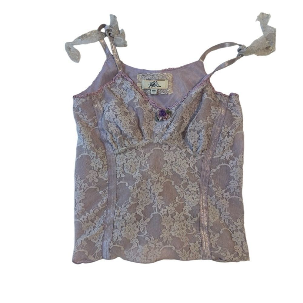 Lace Camisole Top - Lavender